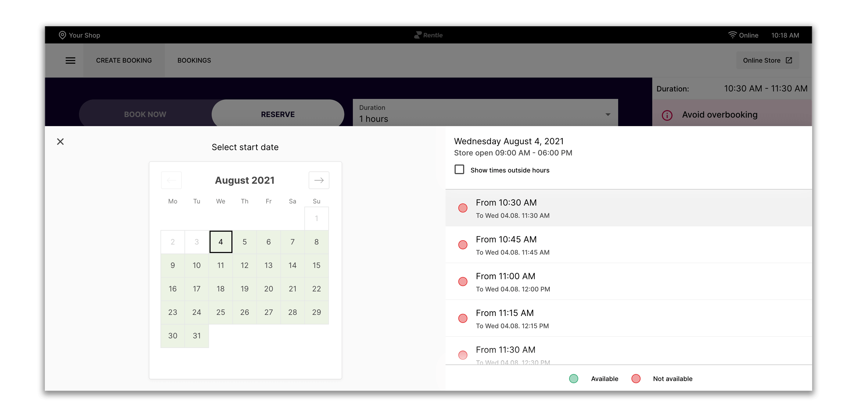 newbooking
