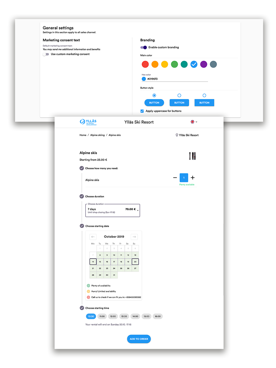 custom branding