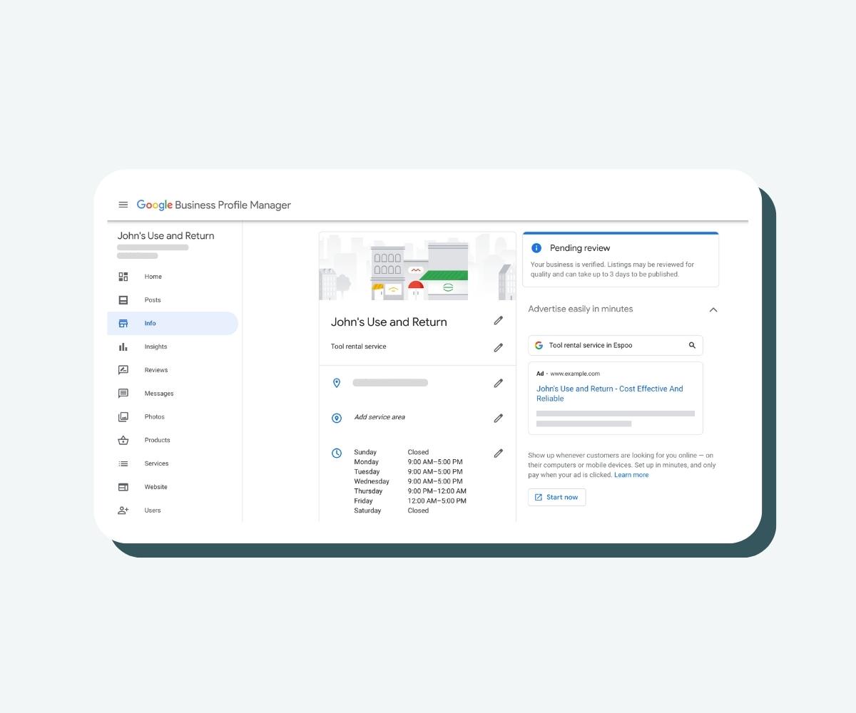 google-business-account