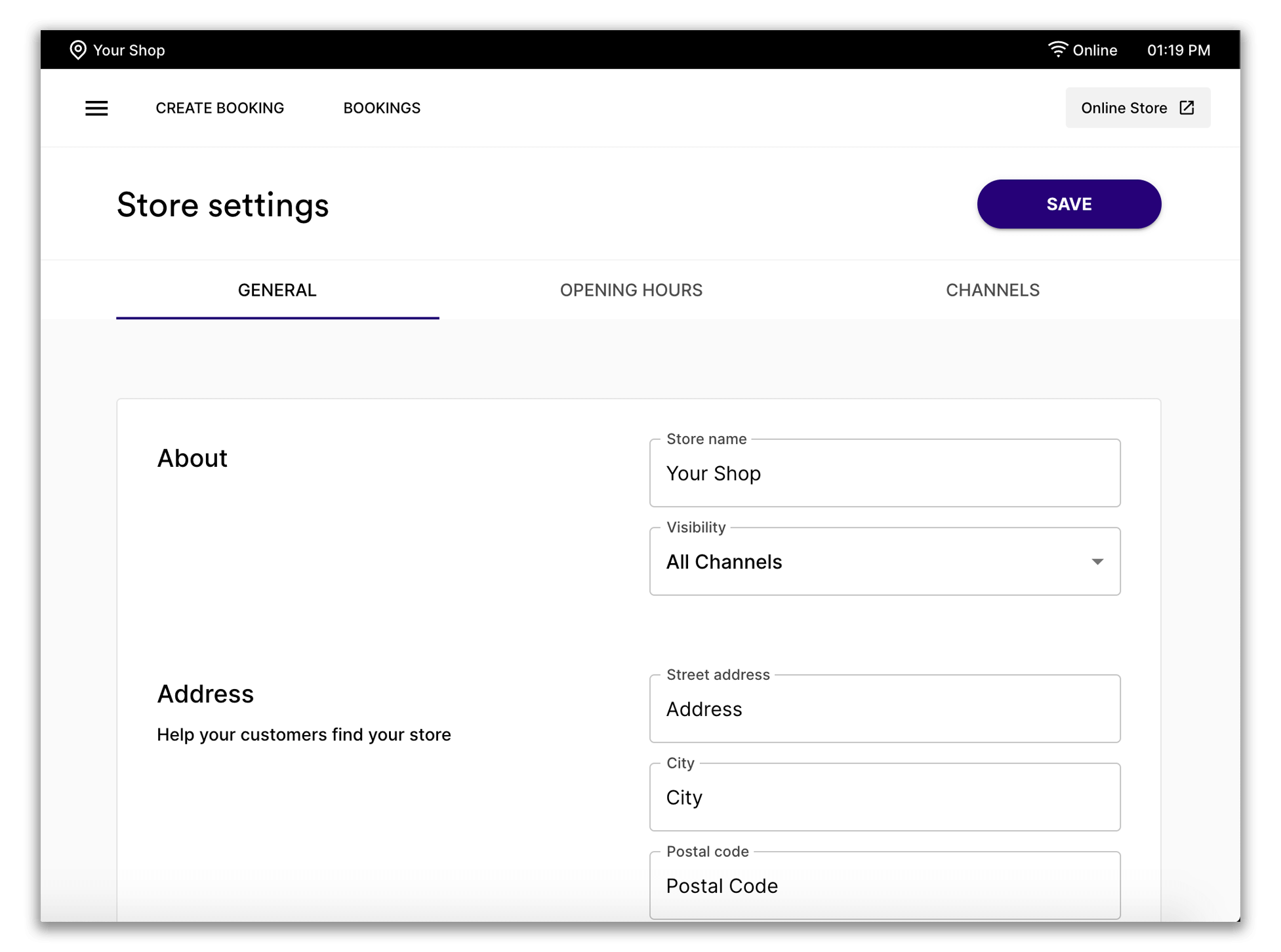 store-settings