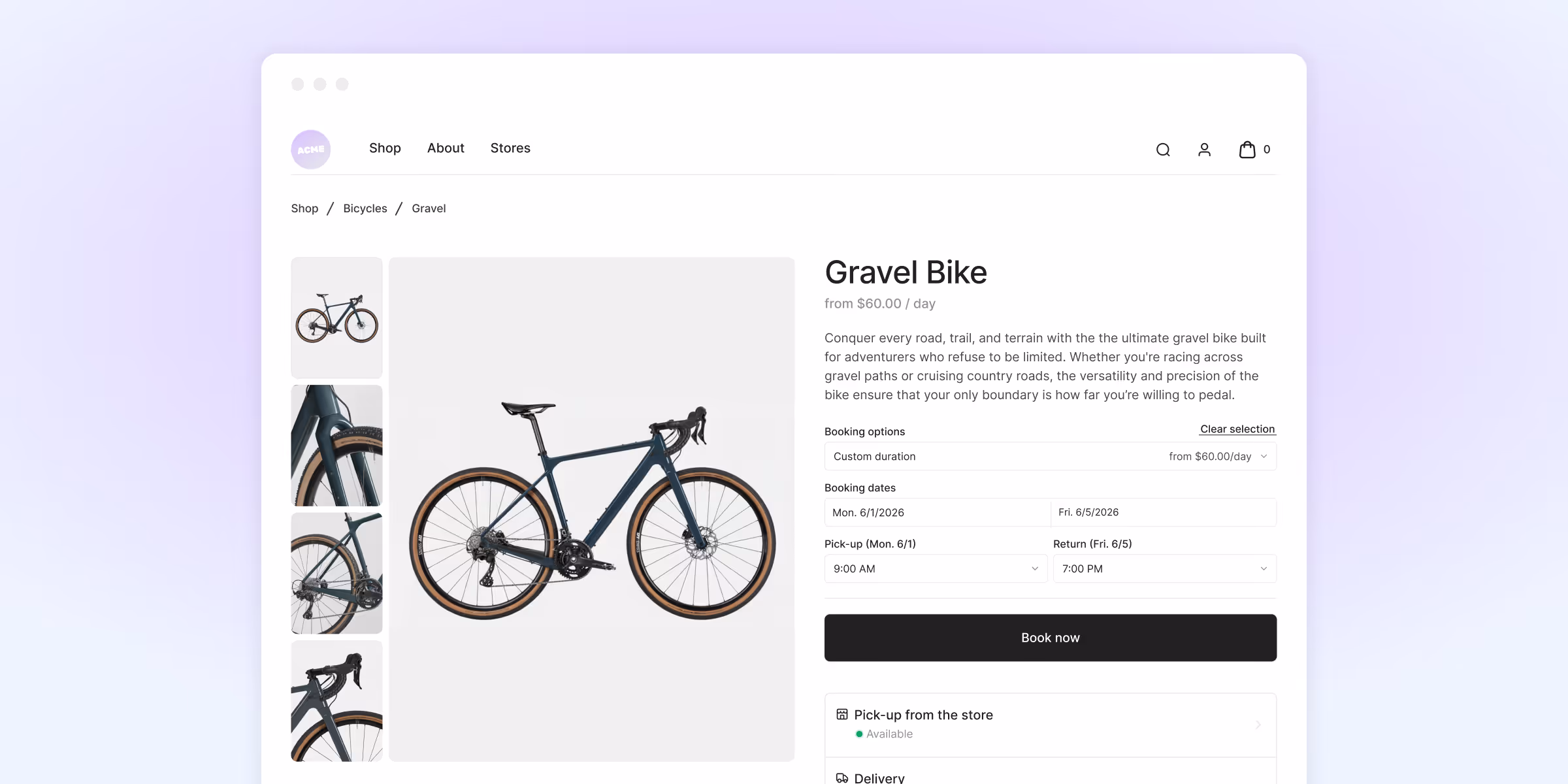 Online booking website built with TWICE