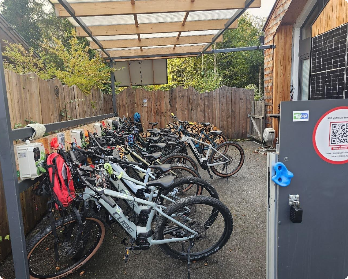 Tibike's self-service rental station