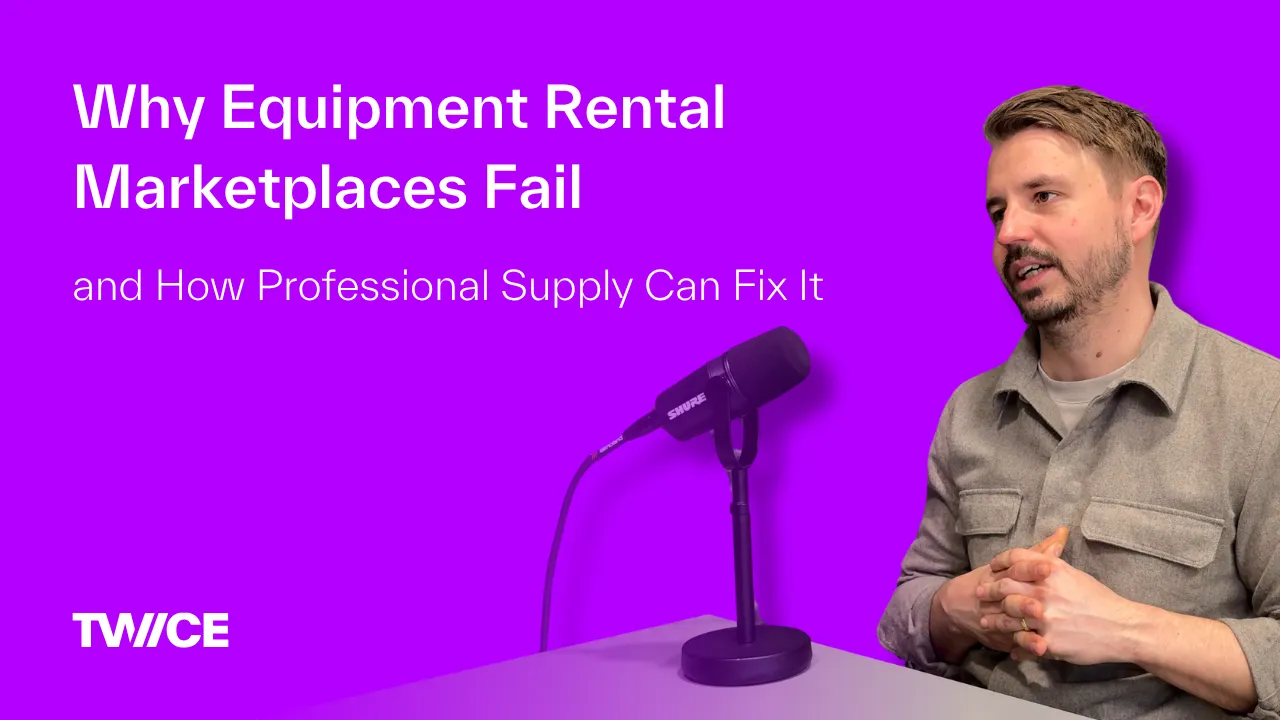 Why Equipment Rental Marketplaces Fail — and How Professional Supply Can Fix It