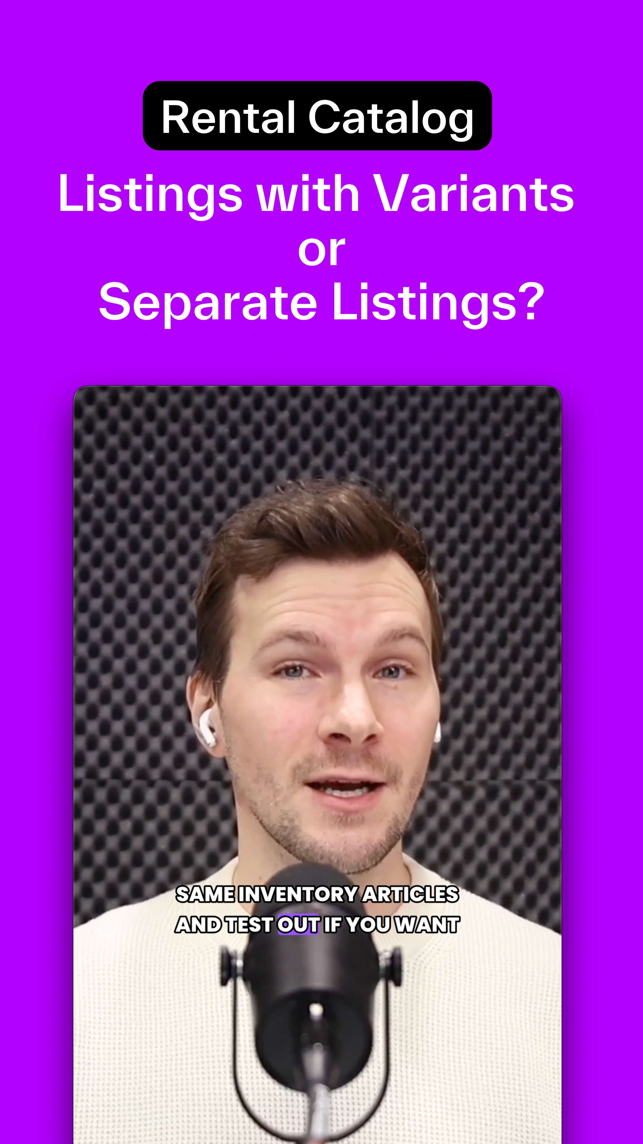 How to Structure Your Rental Catalog for Better Conversions? Variants or Separate Listings?