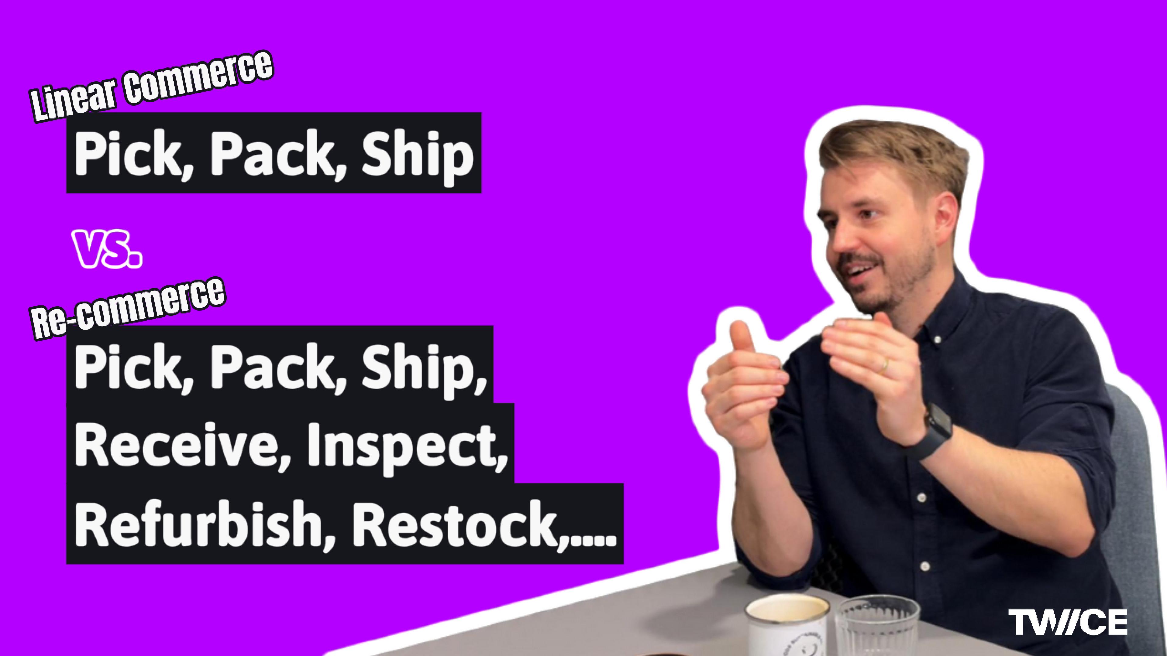 Recommerce orders are dynamic and non-linear: from pick-pack-ship-receive-inspect-refurbish-restock