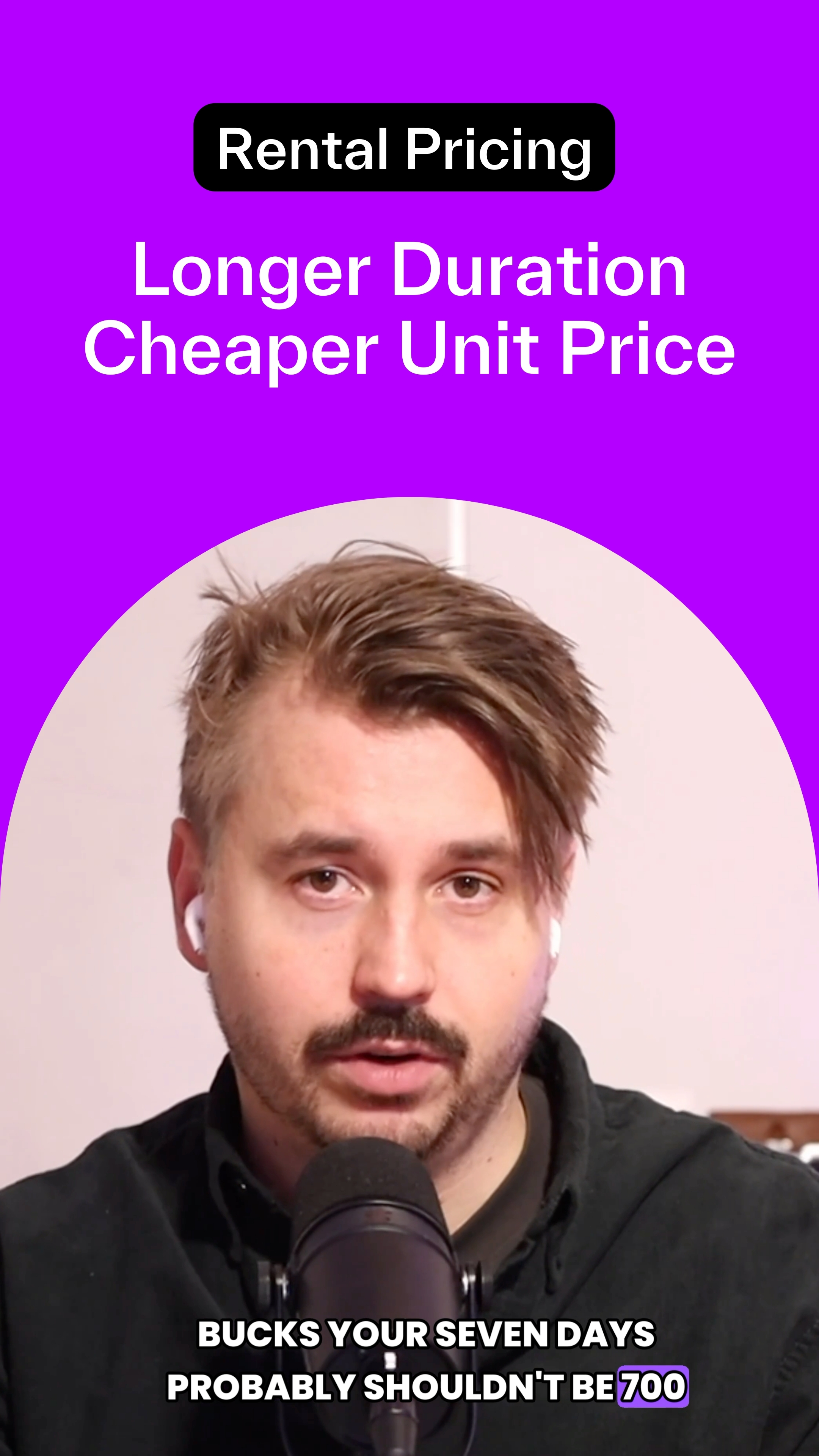 Longer Rental Booking, Lower Per Unit Pricing – More Revenue